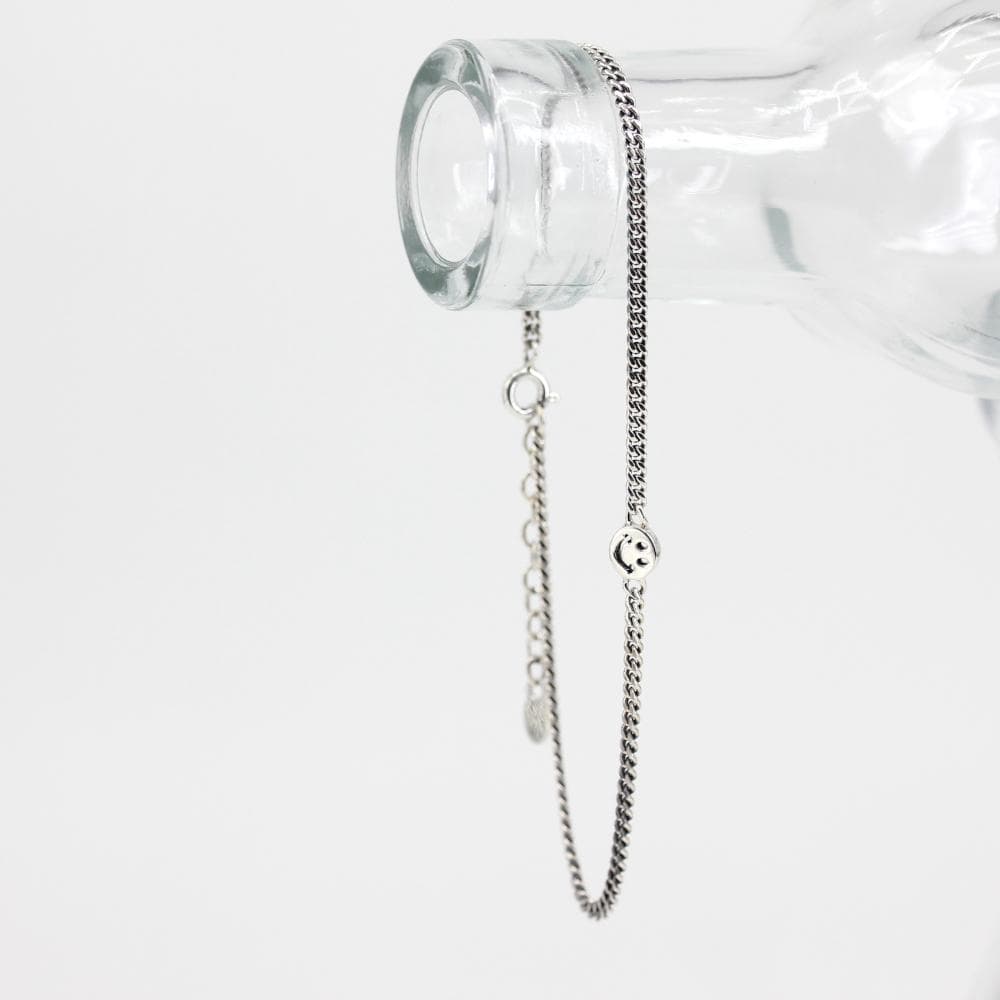 ゆはま アンクレット スターリング シルバー 925 スマイル 2個セット