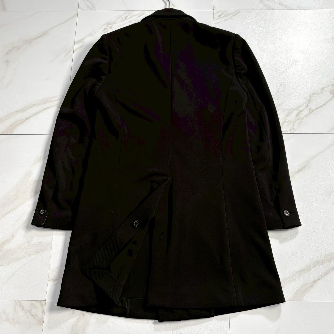 【美品】1piu1uguale3 チェスターコート ペイズリー柄 ダブル