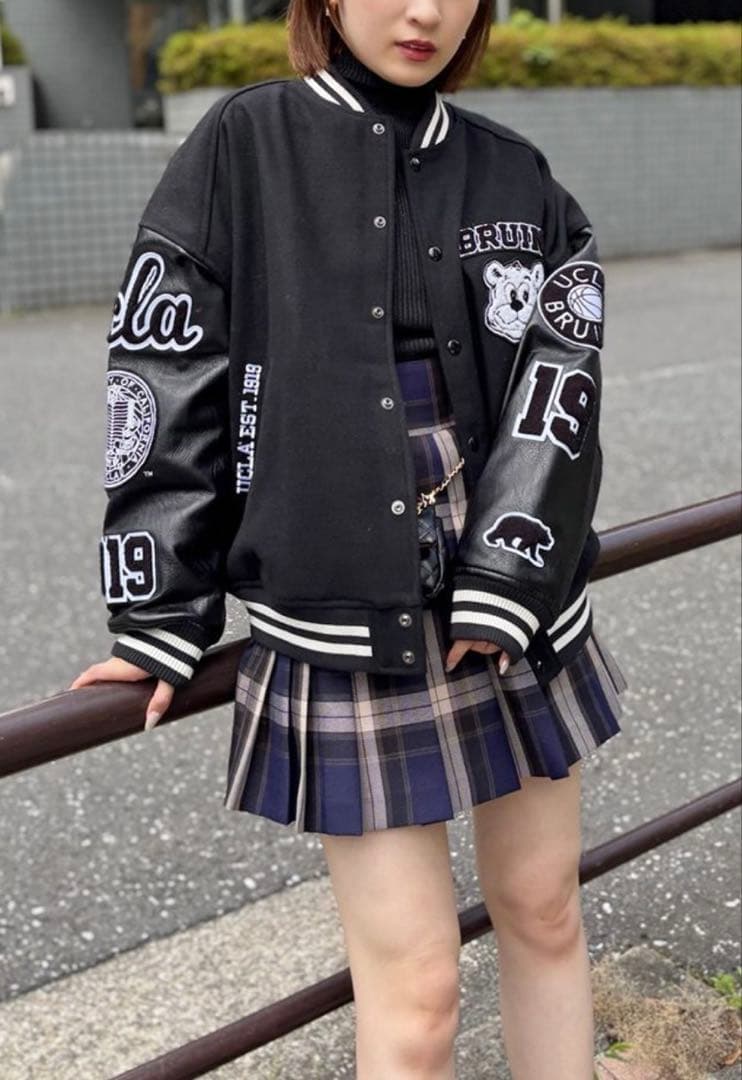 新品❣️スナイデル ❣️ 【UCLA/NUTMEG】スタジャン　BLK 完売品