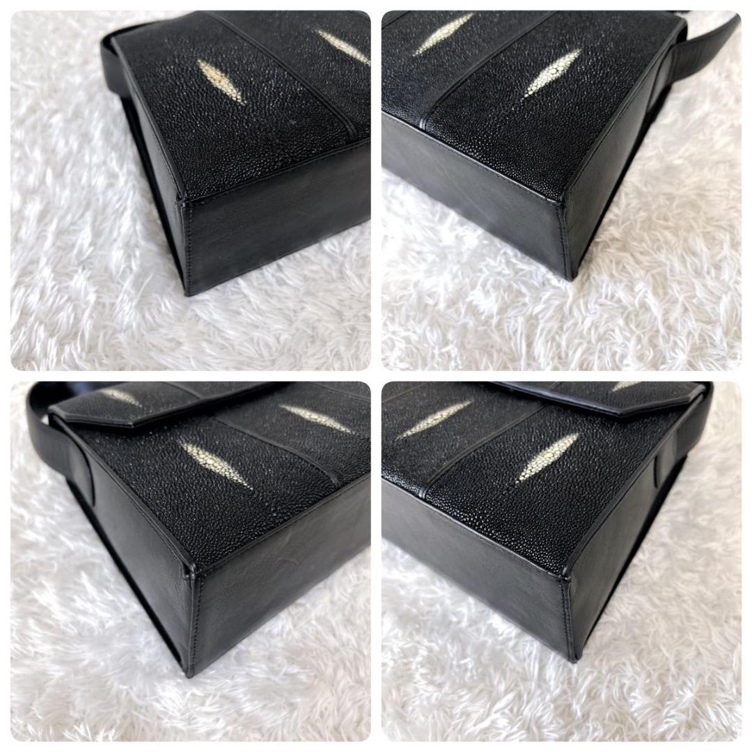 極希少✨海の宝石　スティングレイ　ワンショルダーバッグ　エイ革　フォーマルバッグ