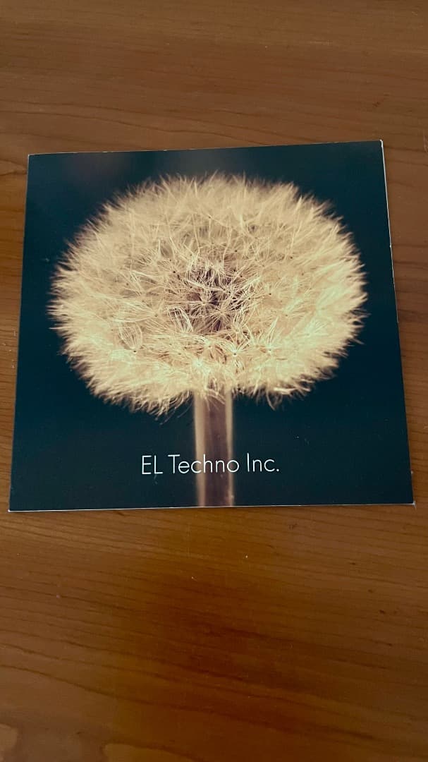 アクリルランプ たんぽぽ GLASS LAMP EL Techno Inc.