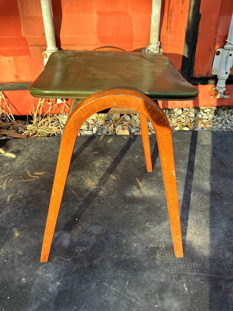 ヴィンテージ　秋田木工　剣持勇　スタッキングスツール