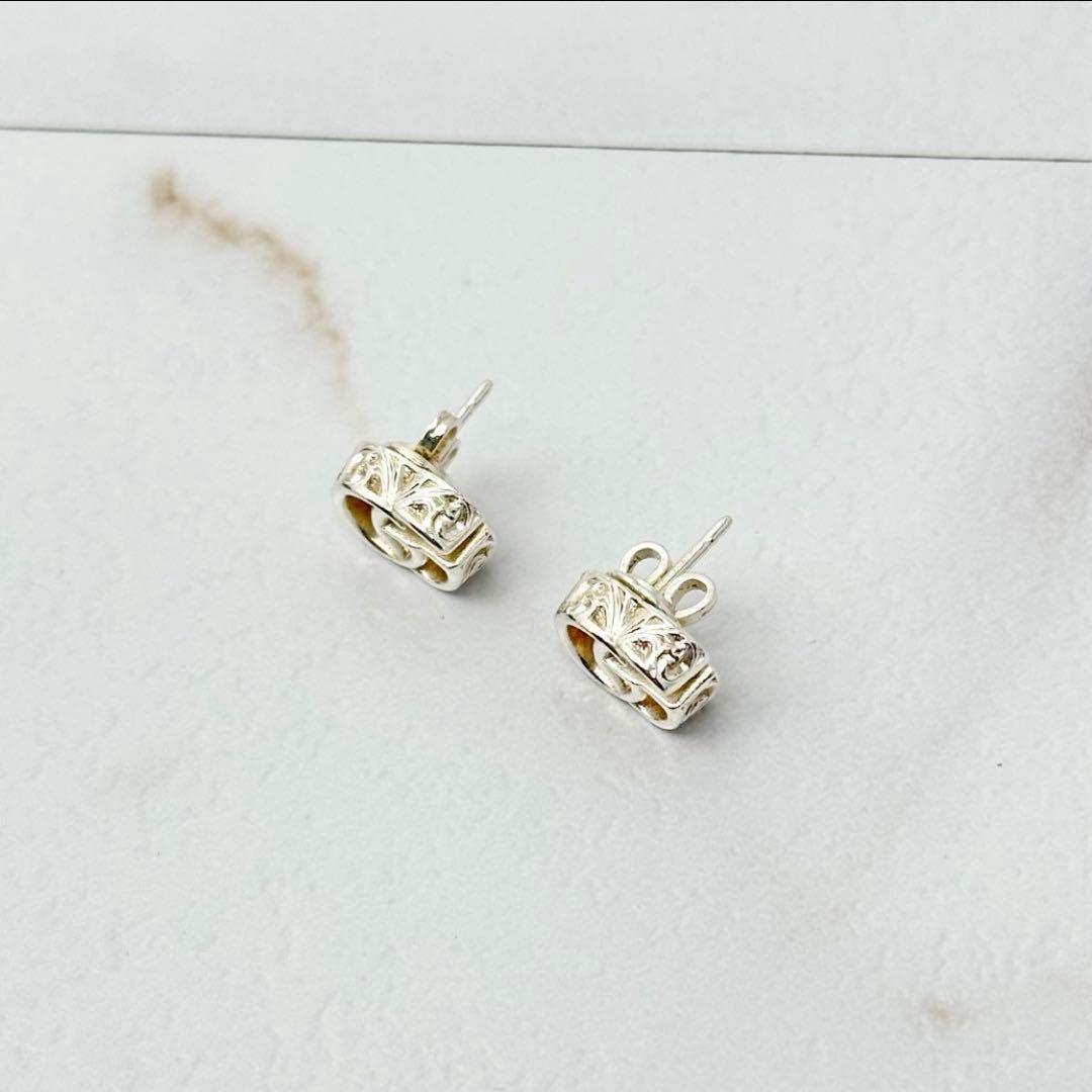 美品 GUCCI ダブルG ピアス マーモント アラベスク シルバー 925