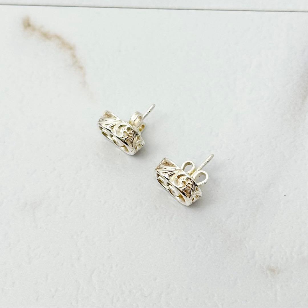 美品 GUCCI ダブルG ピアス マーモント アラベスク シルバー 925