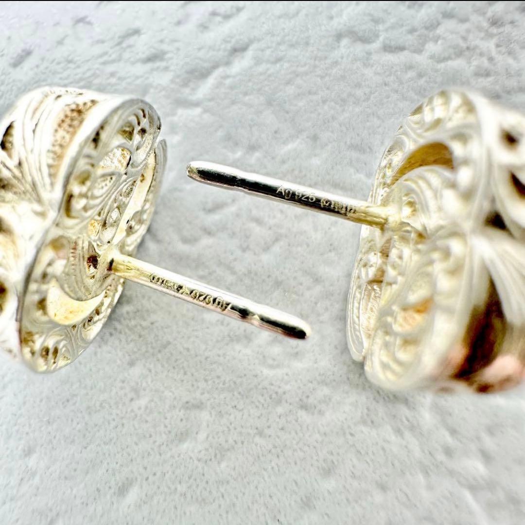 美品 GUCCI ダブルG ピアス マーモント アラベスク シルバー 925