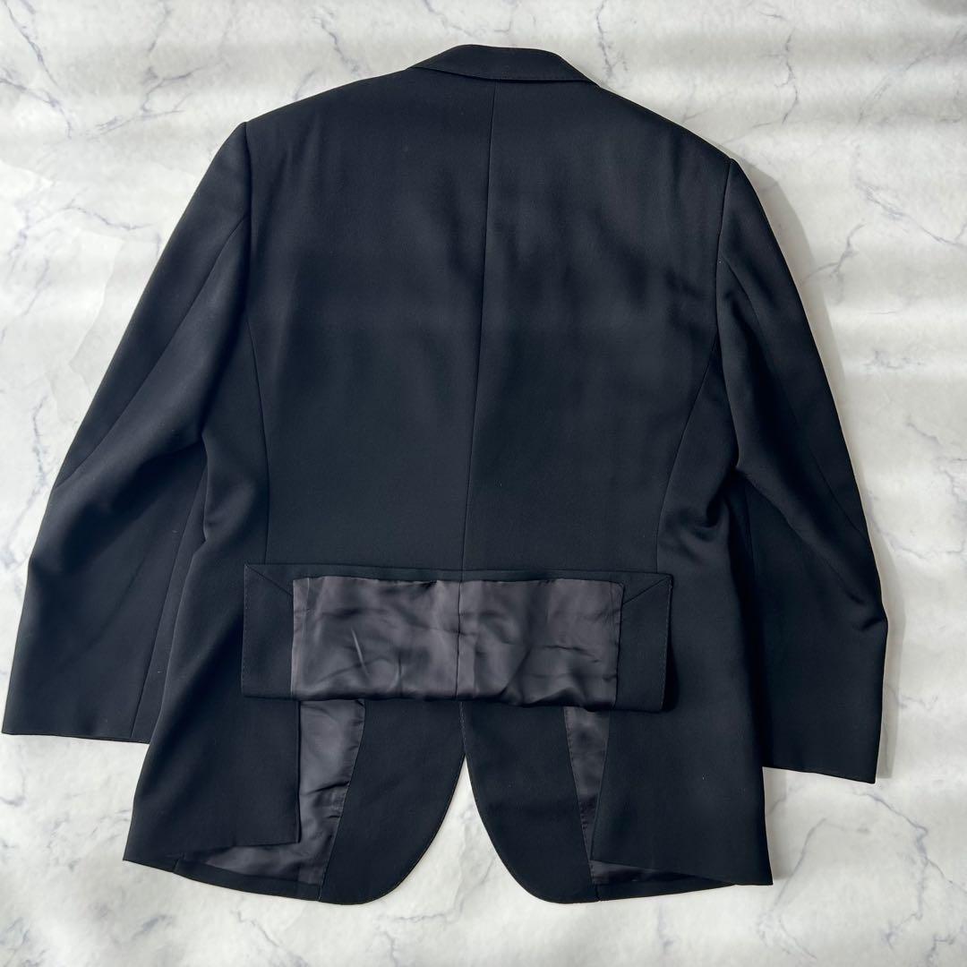 ドーメル×セヴィルロウ　カシミヤ混　ビジネススーツ　ウエスト調整可能　ブラック