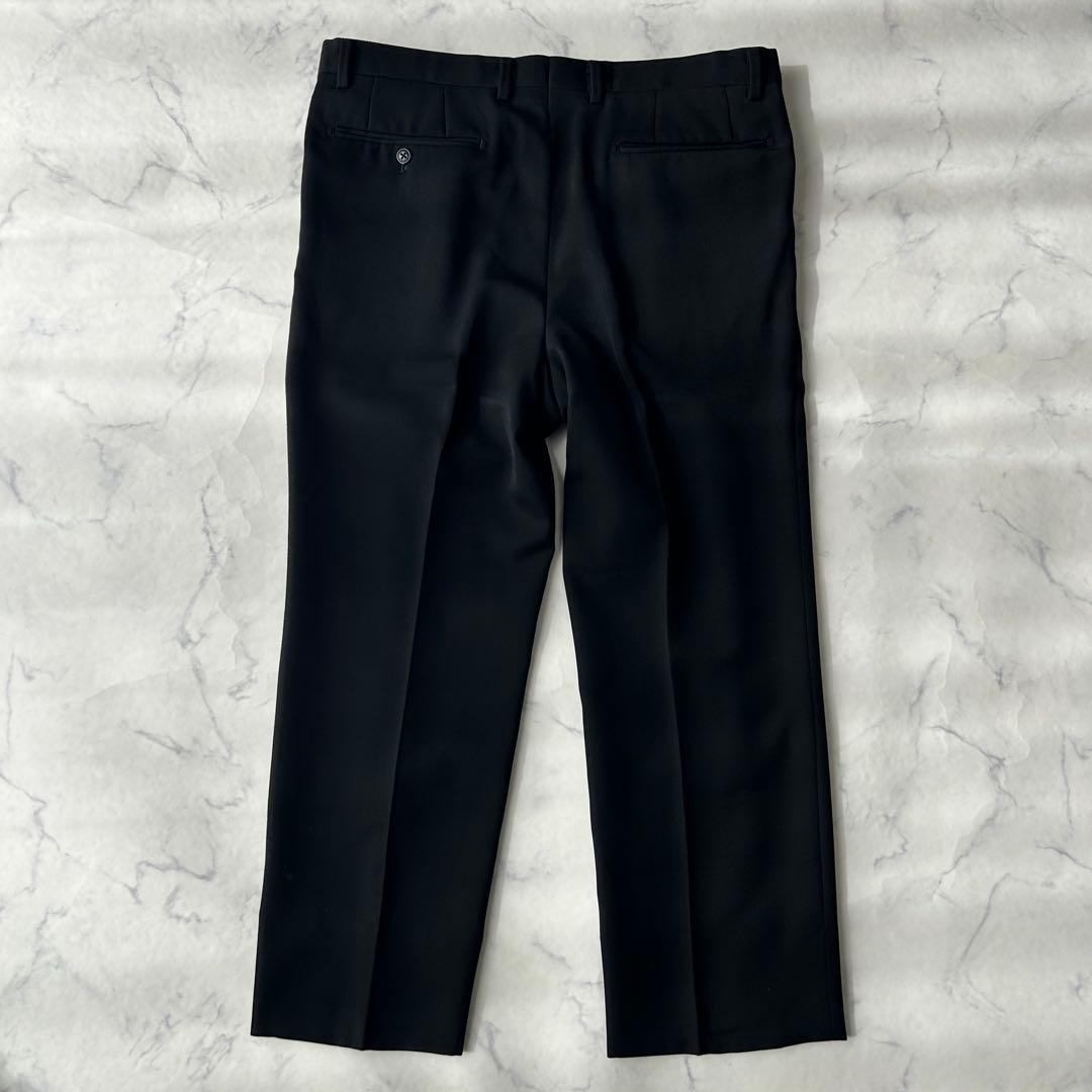 ドーメル×セヴィルロウ　カシミヤ混　ビジネススーツ　ウエスト調整可能　ブラック