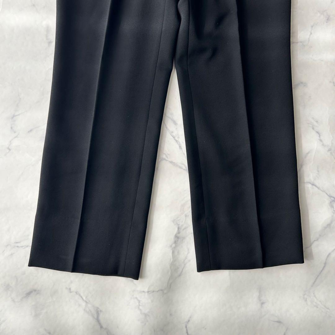 ドーメル×セヴィルロウ　カシミヤ混　ビジネススーツ　ウエスト調整可能　ブラック