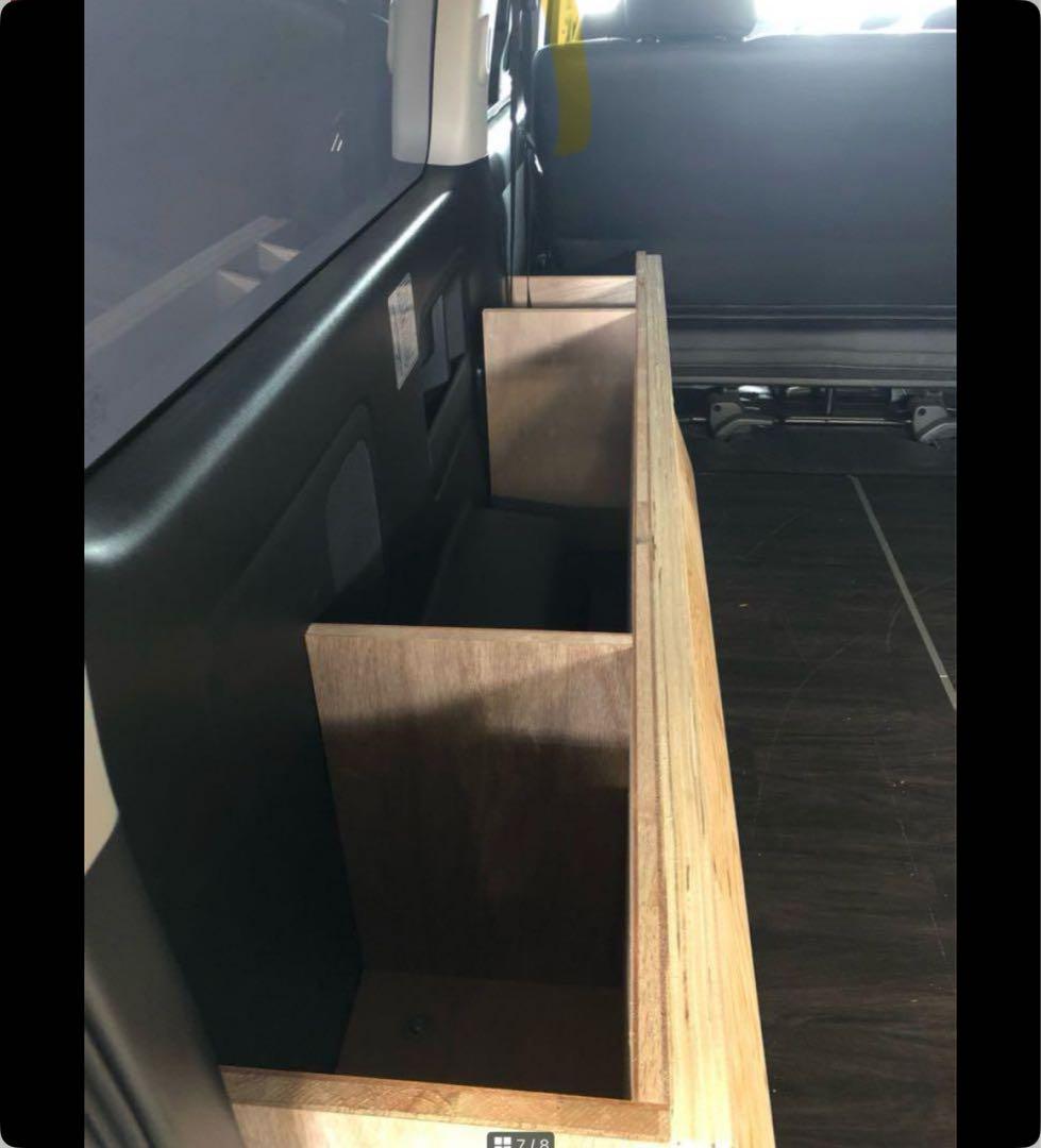 lammy.k　ハイエースSーGL 収納BOX ベッドキット