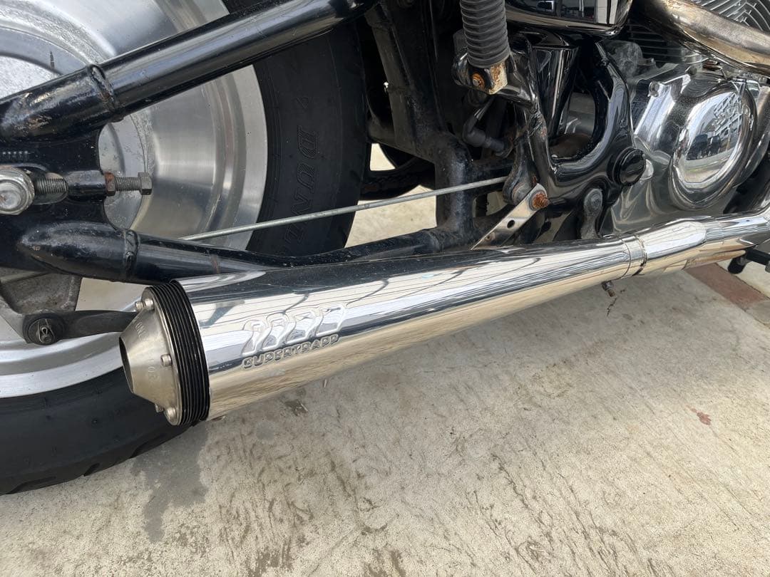 ホンダ スティード400 社外マフラー スーパートラップ 2in1