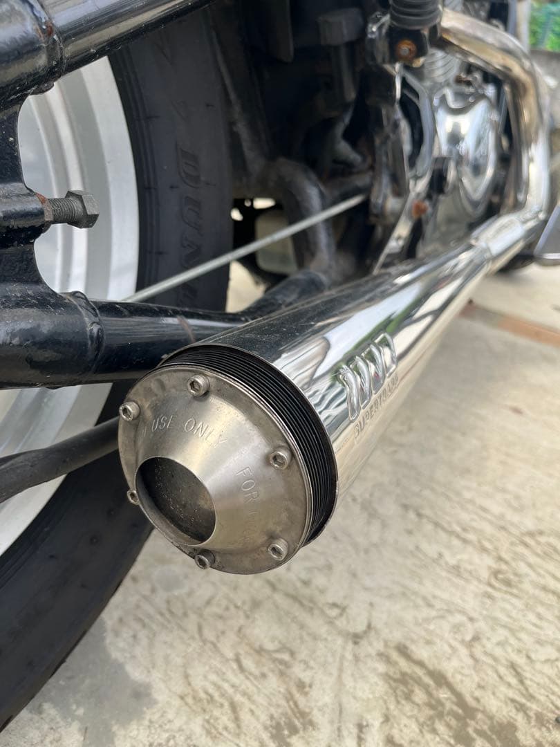 ホンダ スティード400 社外マフラー スーパートラップ 2in1