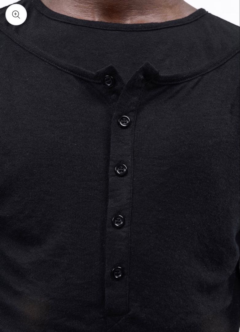 NO/FAITH STUDIOS ダブルレイヤードボタンロングスリーブ　tシャツ