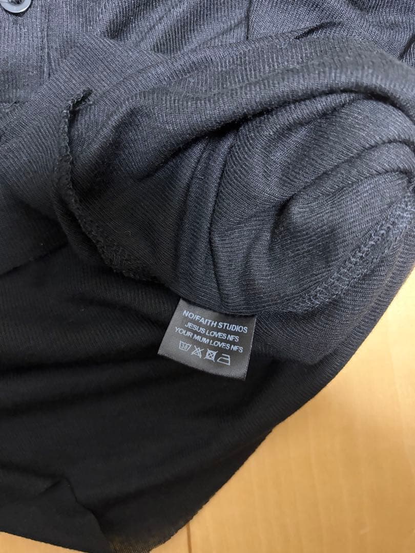 NO/FAITH STUDIOS ダブルレイヤードボタンロングスリーブ　tシャツ