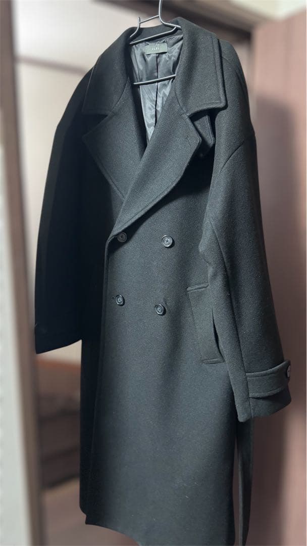 最終値下げ【CLEL】テックメルトンルーズ ダブルチェスターコート