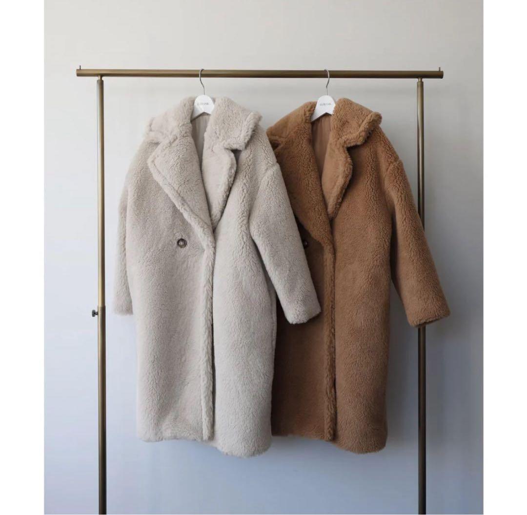 ELFRANK(エルフランク)オーバーサイズフェイクファーボアコート　美品