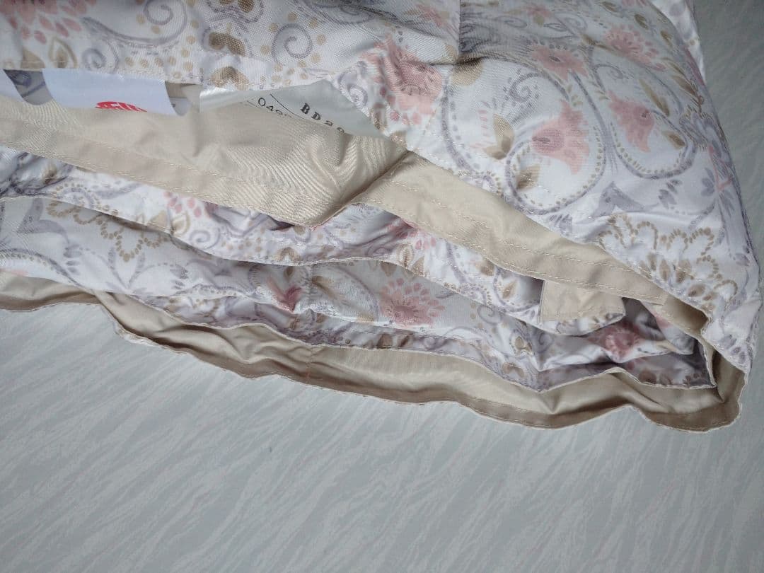 西川の洗える羽根肌掛けふとん シングル ロング SL ベージュ