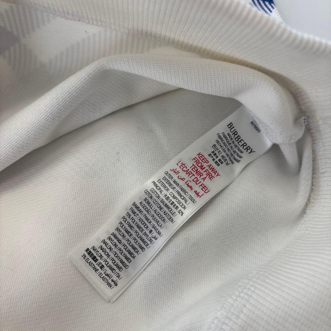 Burberry チェック柄 長袖トレーナー