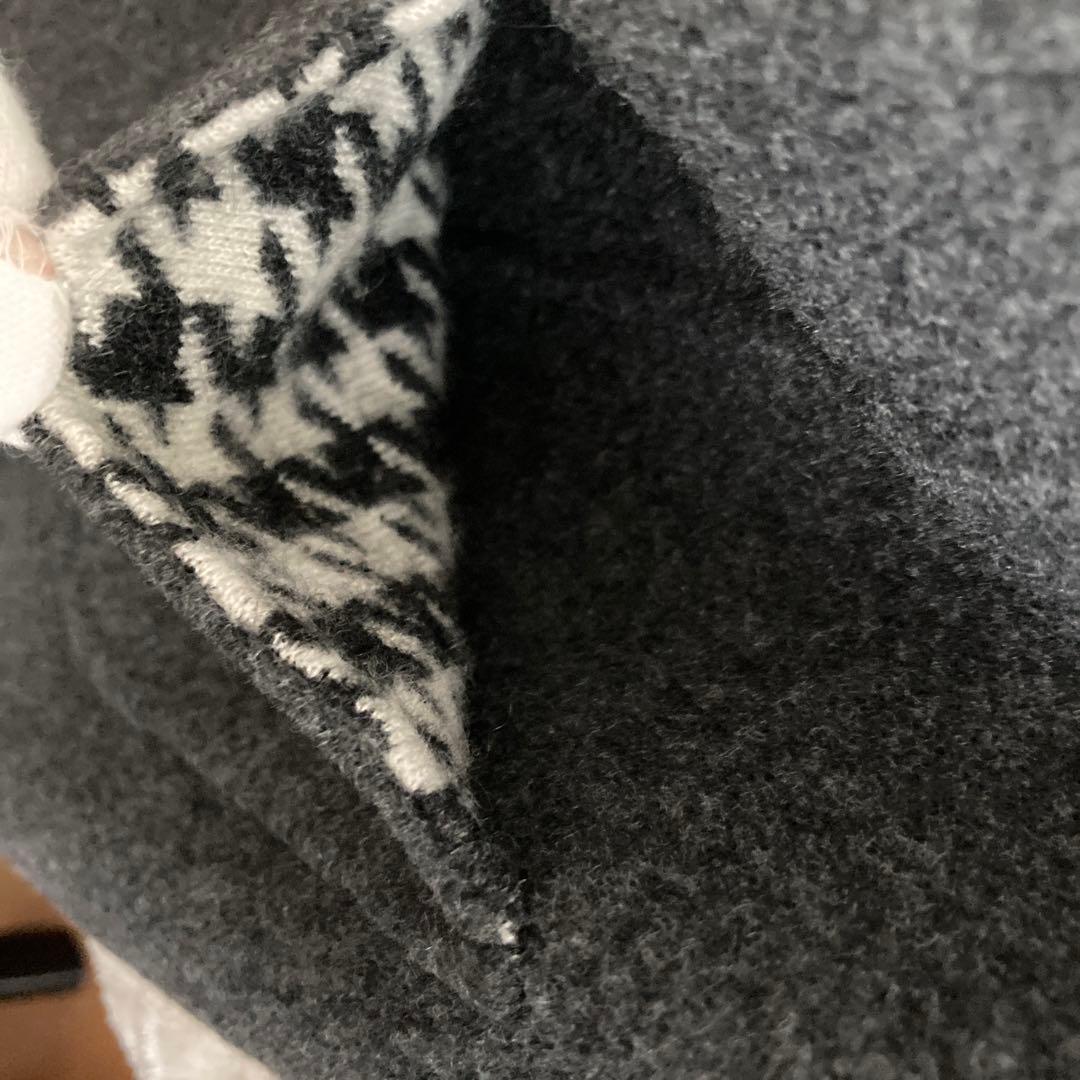 美品EL MIDAS カシミヤコート　チェスター　カシミヤ100% 比翼　グレー