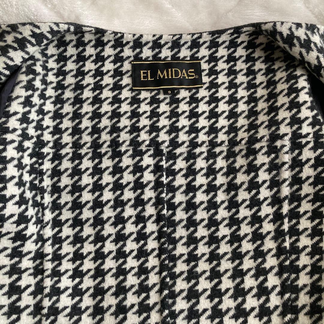 美品EL MIDAS カシミヤコート　チェスター　カシミヤ100% 比翼　グレー