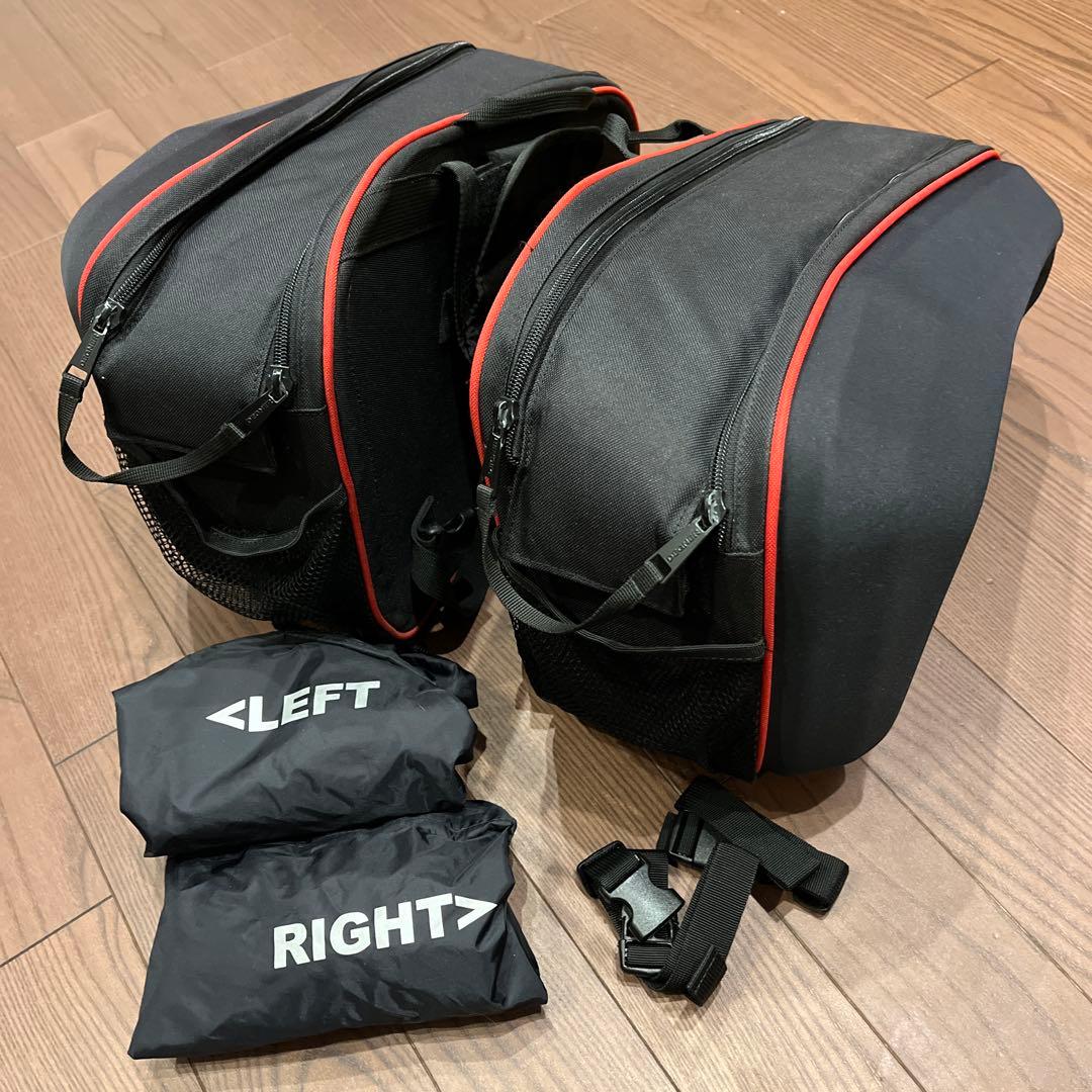 デグナー　DEGNER スポーツダブルバッグ/ サイドバック　パニアケース　赤黒