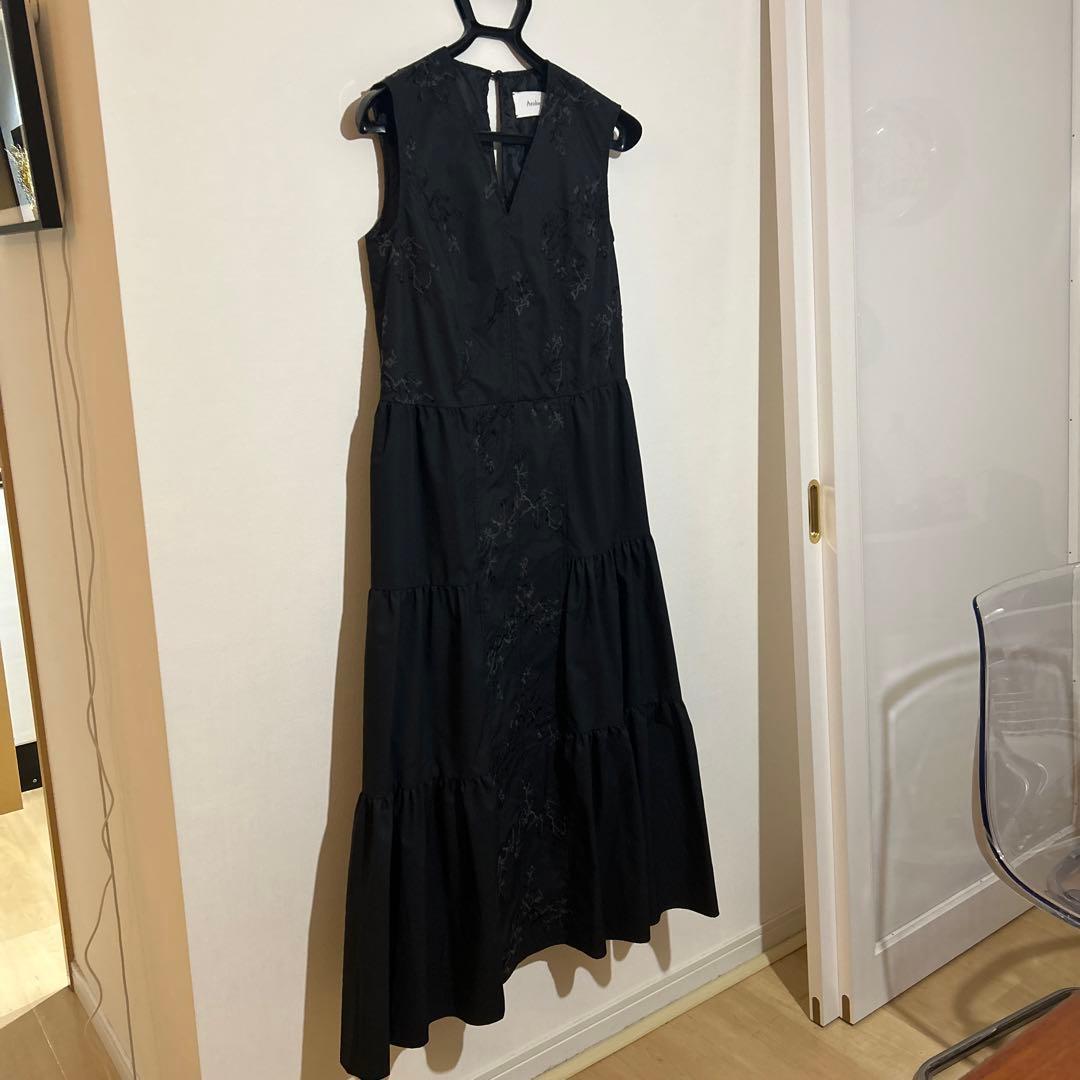 Arobe ノースリーブロングワンピース ブラック サイズ2