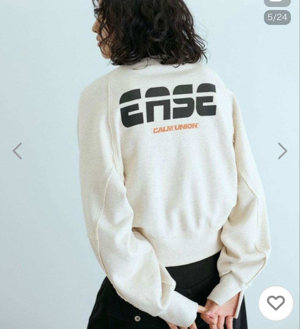 ADAM ET ROPE' アダムエロペ スリットリブスウェット