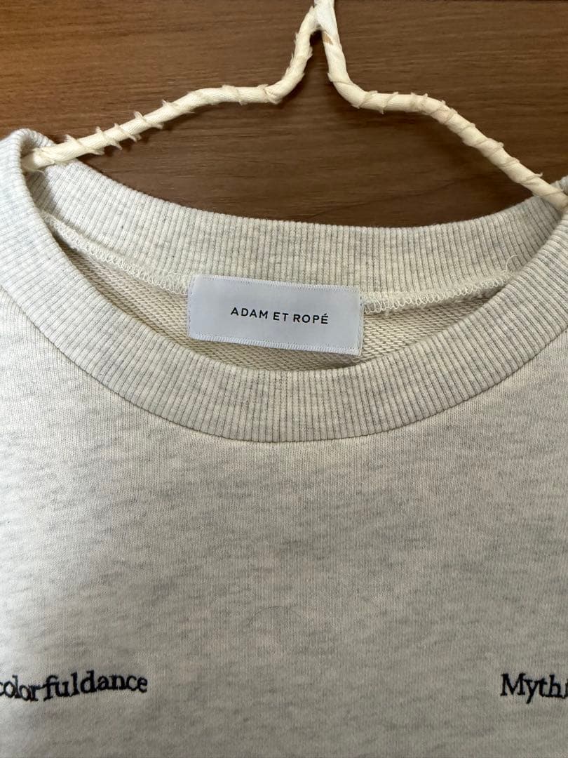 ADAM ET ROPE' アダムエロペ スリットリブスウェット