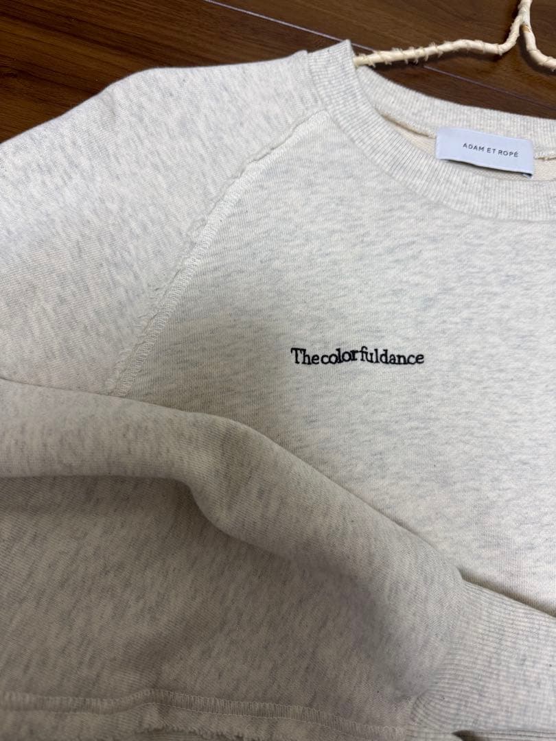 ADAM ET ROPE' アダムエロペ スリットリブスウェット