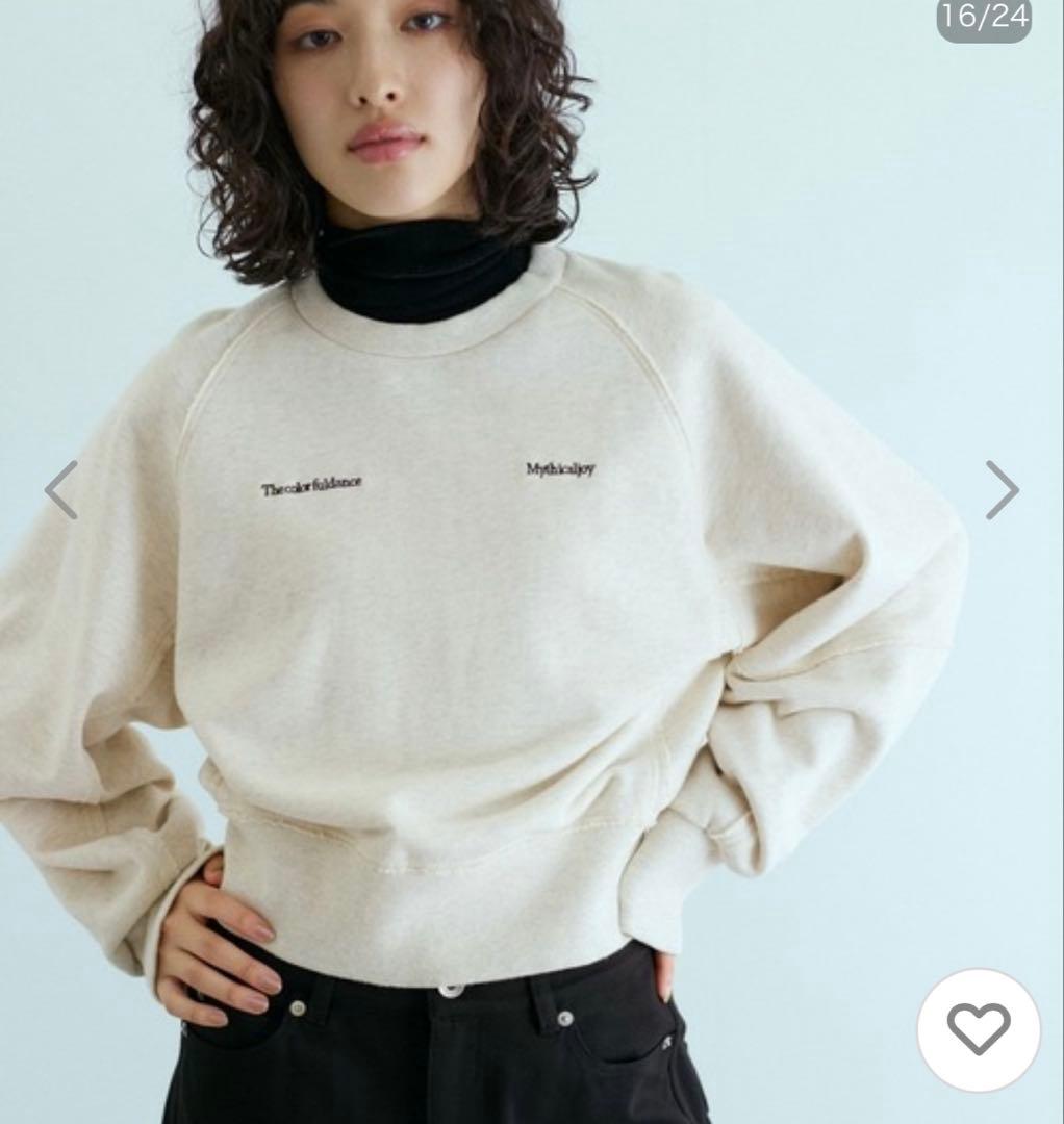 ADAM ET ROPE' アダムエロペ スリットリブスウェット