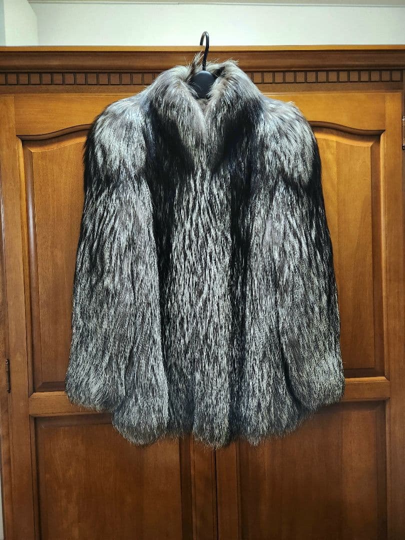 garden 　毛皮　コート　フォックス　シルバーフォックス　EMBA