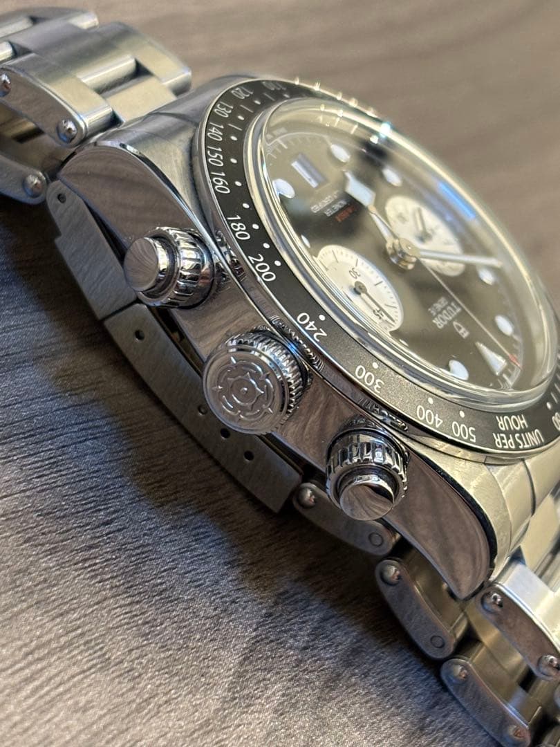 【2023年新品購入/美品・保証残】ブラックベイクロノM79360N TUDOR