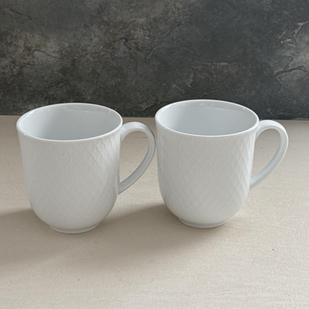 新品⭐︎ホワイト・ブルー　パルメッテ食器セット4点