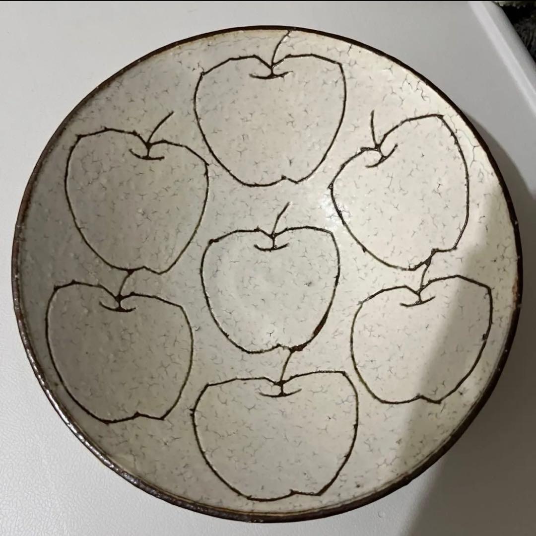 楠田純子　りんご鉢　6寸