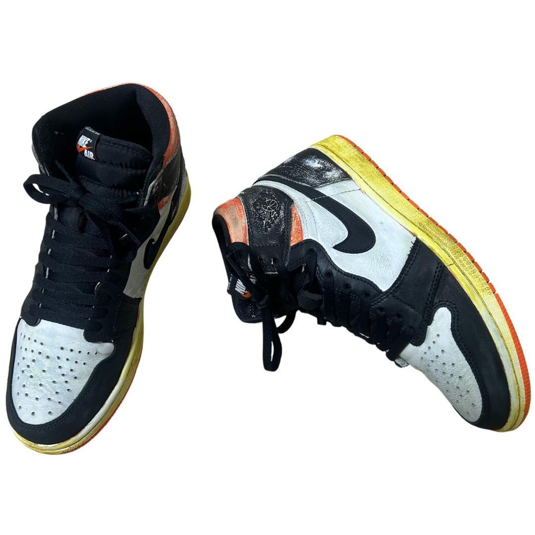 エアジョーダン1/Air Jordan1ビンテージ加工スニーカーbhkbdflA