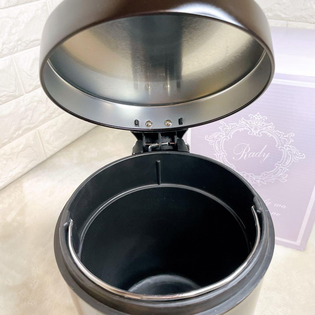 Rady リゾフラ ゴミ箱 ダストボックス サニタリーボックス 黒 Black