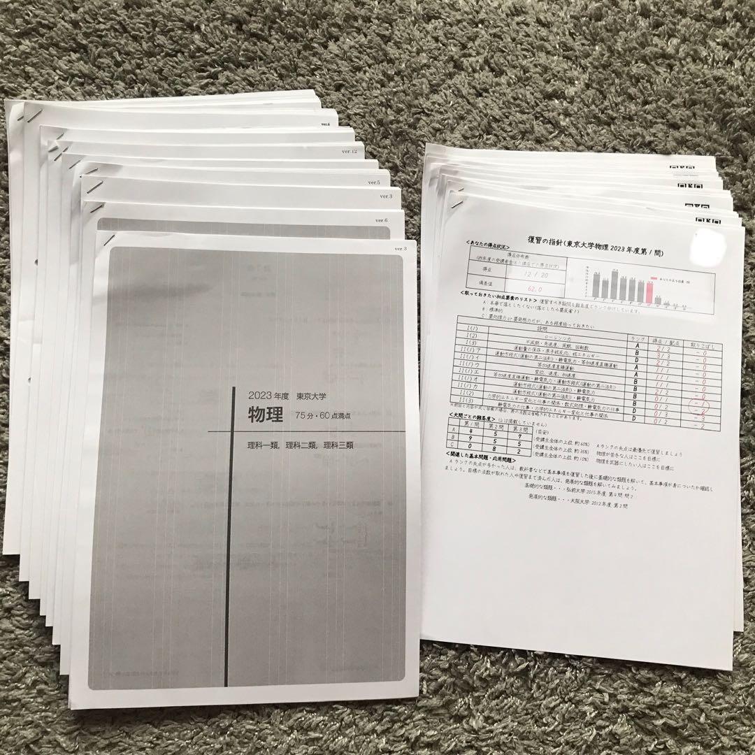 東大物理　10年分　解答解説採点基準　復習の指針 2014ー2023 過去問演習