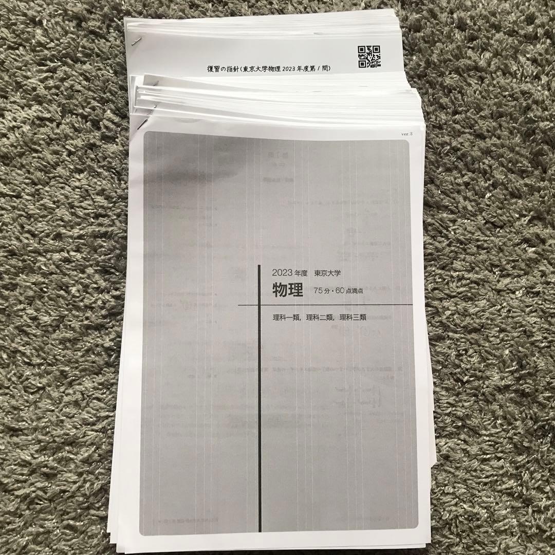 東大物理　10年分　解答解説採点基準　復習の指針 2014ー2023 過去問演習