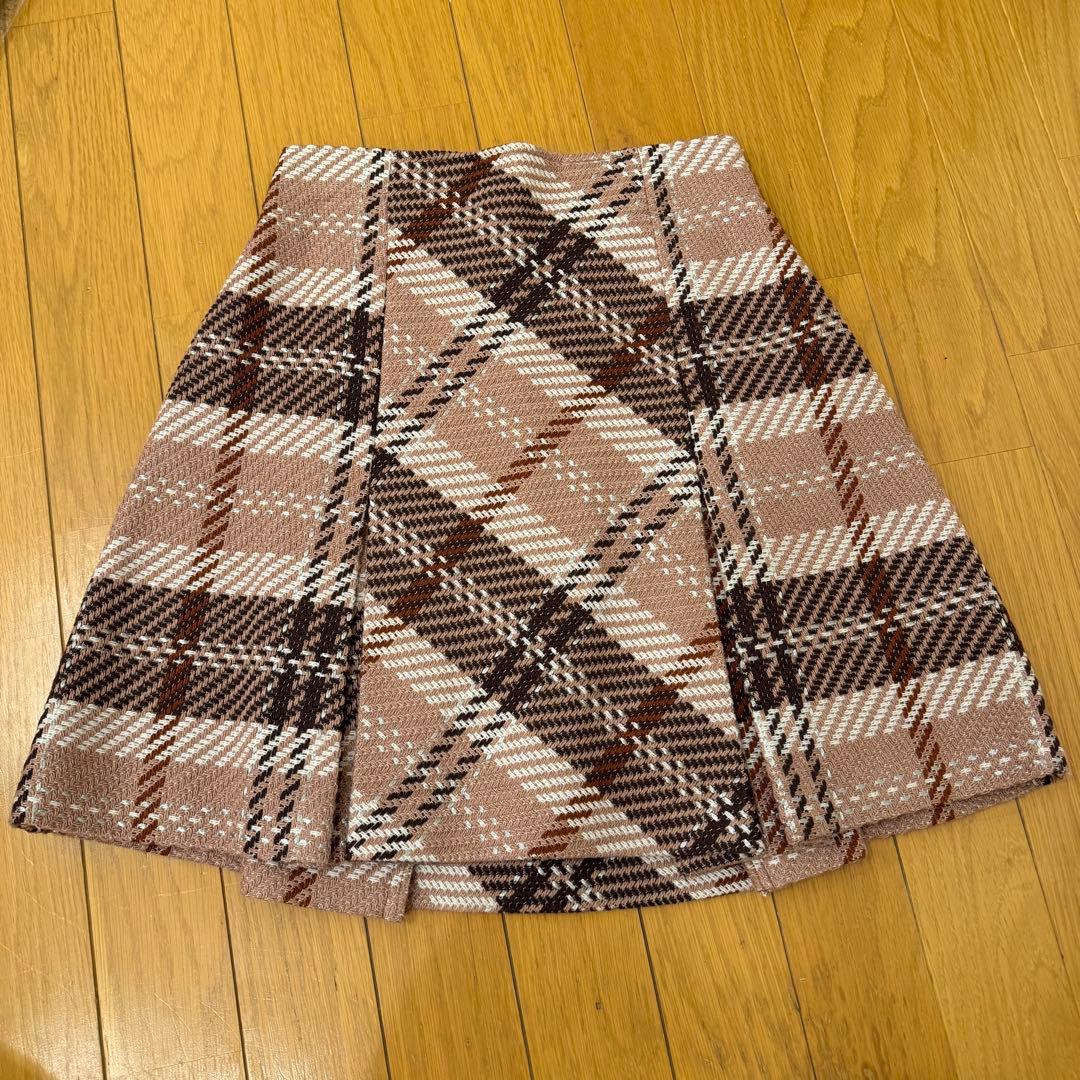 SINDIEL ロービングチェックミニスカート ピンク 1 Mサイズ