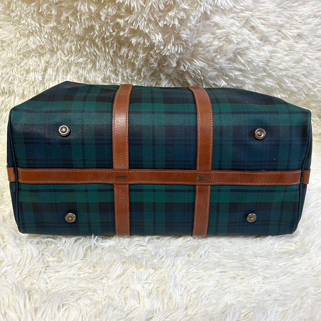 美品✨ポロラルフローレン ヴィンテージ ボストンバッグ チェック 旅行 PVC