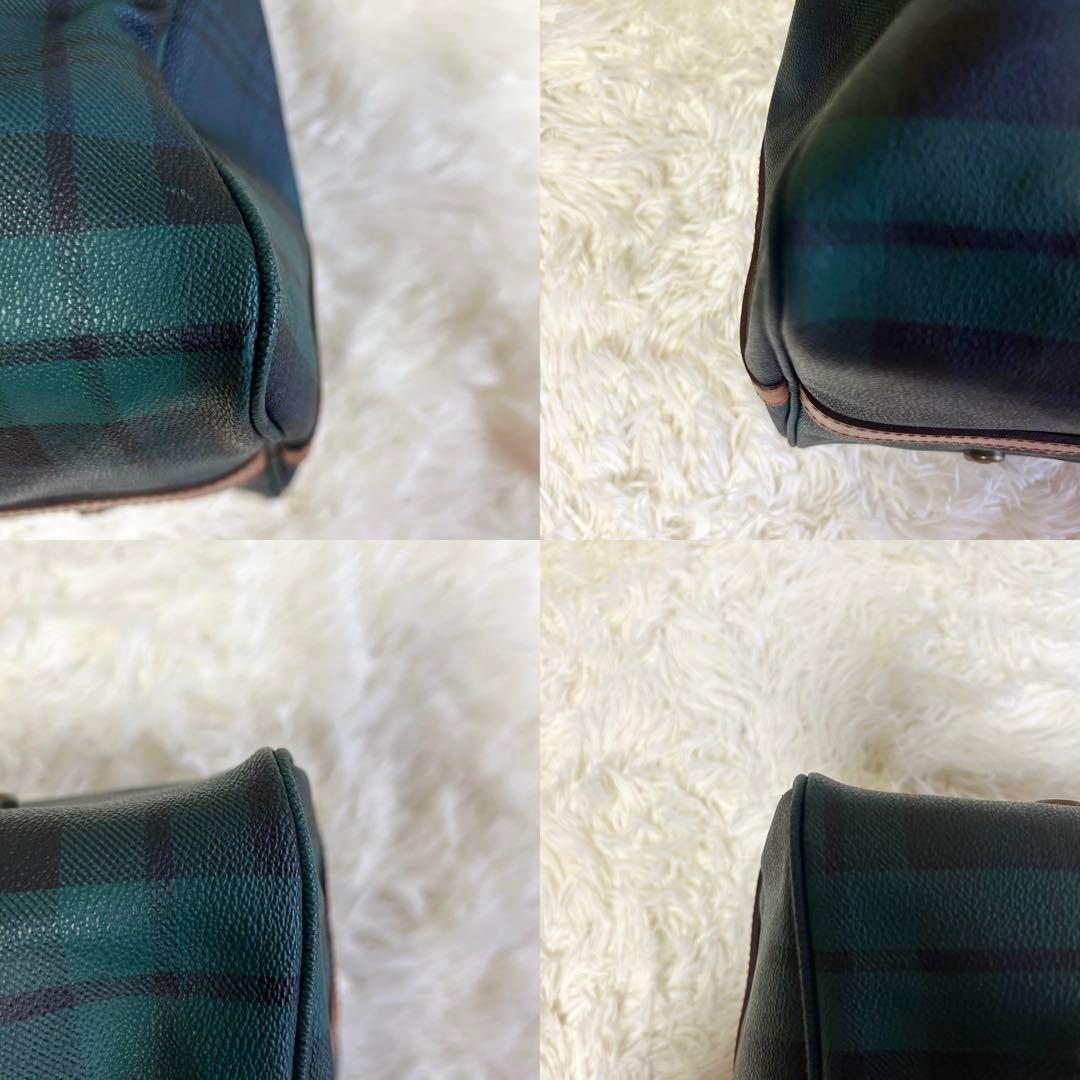 美品✨ポロラルフローレン ヴィンテージ ボストンバッグ チェック 旅行 PVC