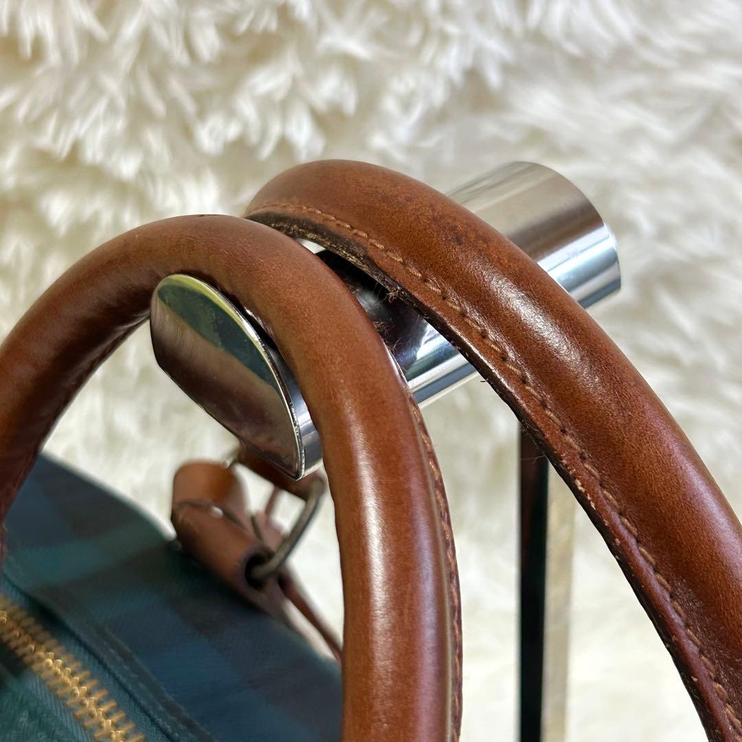 美品✨ポロラルフローレン ヴィンテージ ボストンバッグ チェック 旅行 PVC