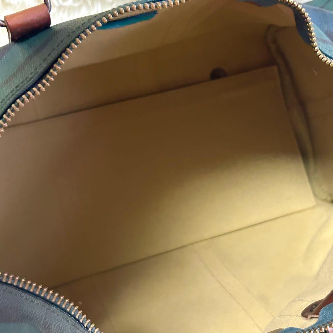 美品✨ポロラルフローレン ヴィンテージ ボストンバッグ チェック 旅行 PVC