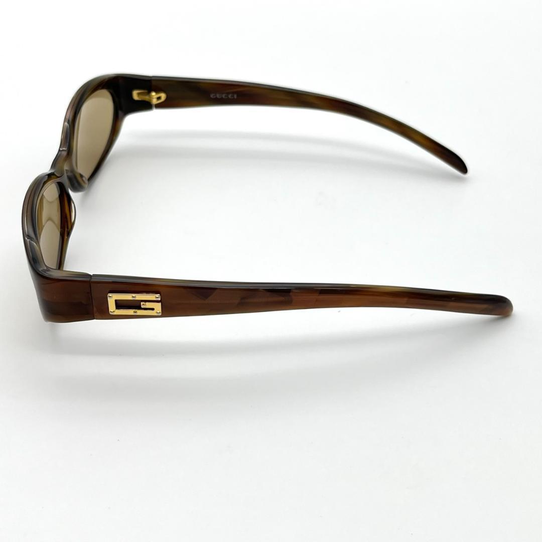 美品 GUCCI サングラス べっ甲 度無し Gロゴ ゴールド金具 GG2522