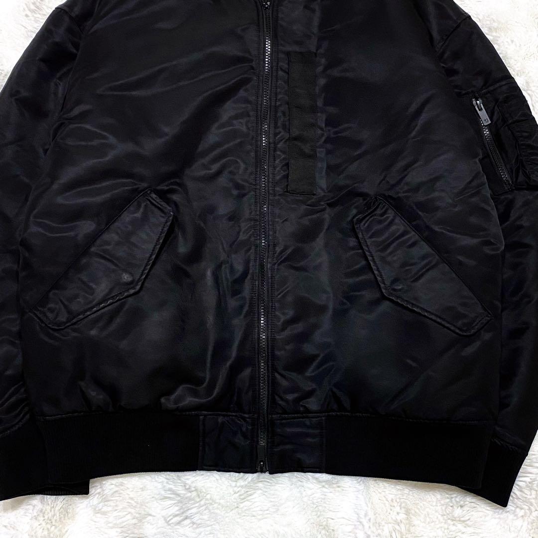【美品】ユニクロ +J ハイブリッドダウンオーバーサイズ MA-1ブルゾン XL