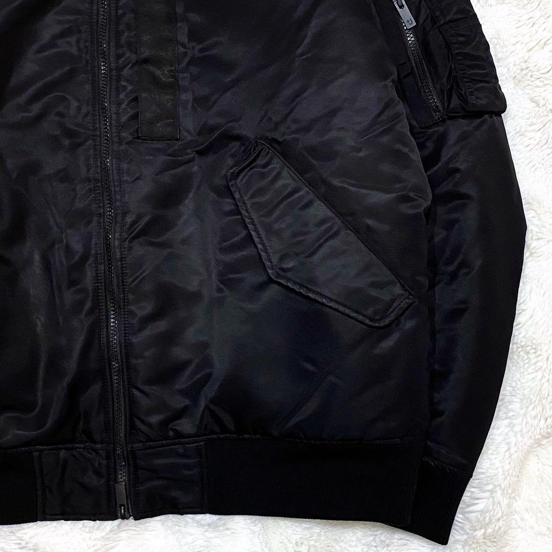 【美品】ユニクロ +J ハイブリッドダウンオーバーサイズ MA-1ブルゾン XL