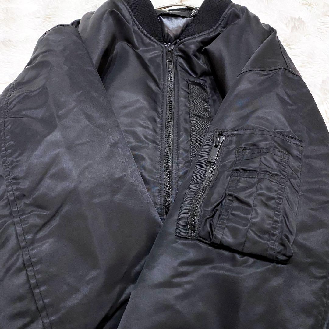 【美品】ユニクロ +J ハイブリッドダウンオーバーサイズ MA-1ブルゾン XL