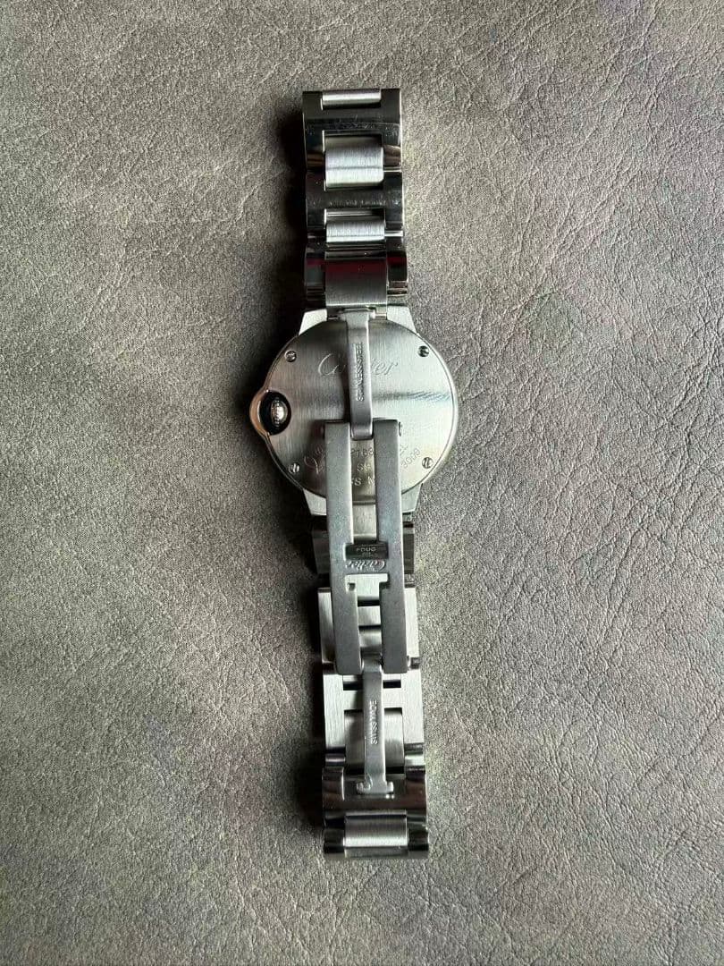 Cartier バロンブルー 28mm ベゼルダイヤモンド W4BB0015