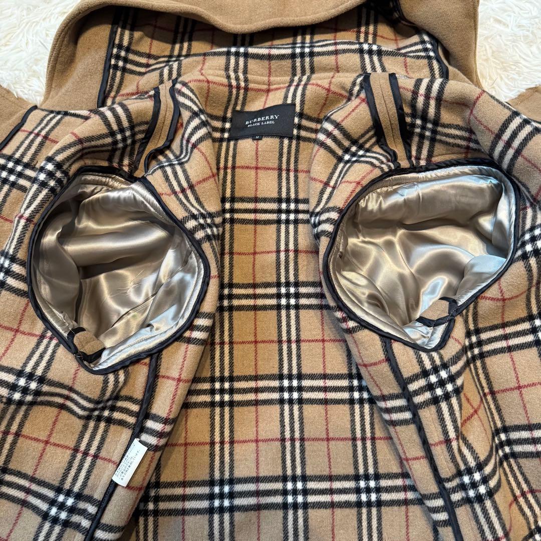 【美品】バーバリーブラックレーベル コート ダッフル ノバチェック ベージュ M