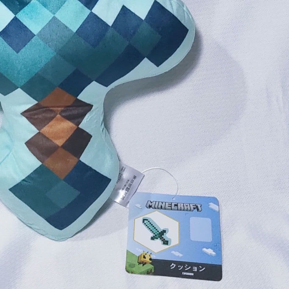 新品 3種セット クッション 剣 マインクラフト ゲーム ダイヤ 金 鉄