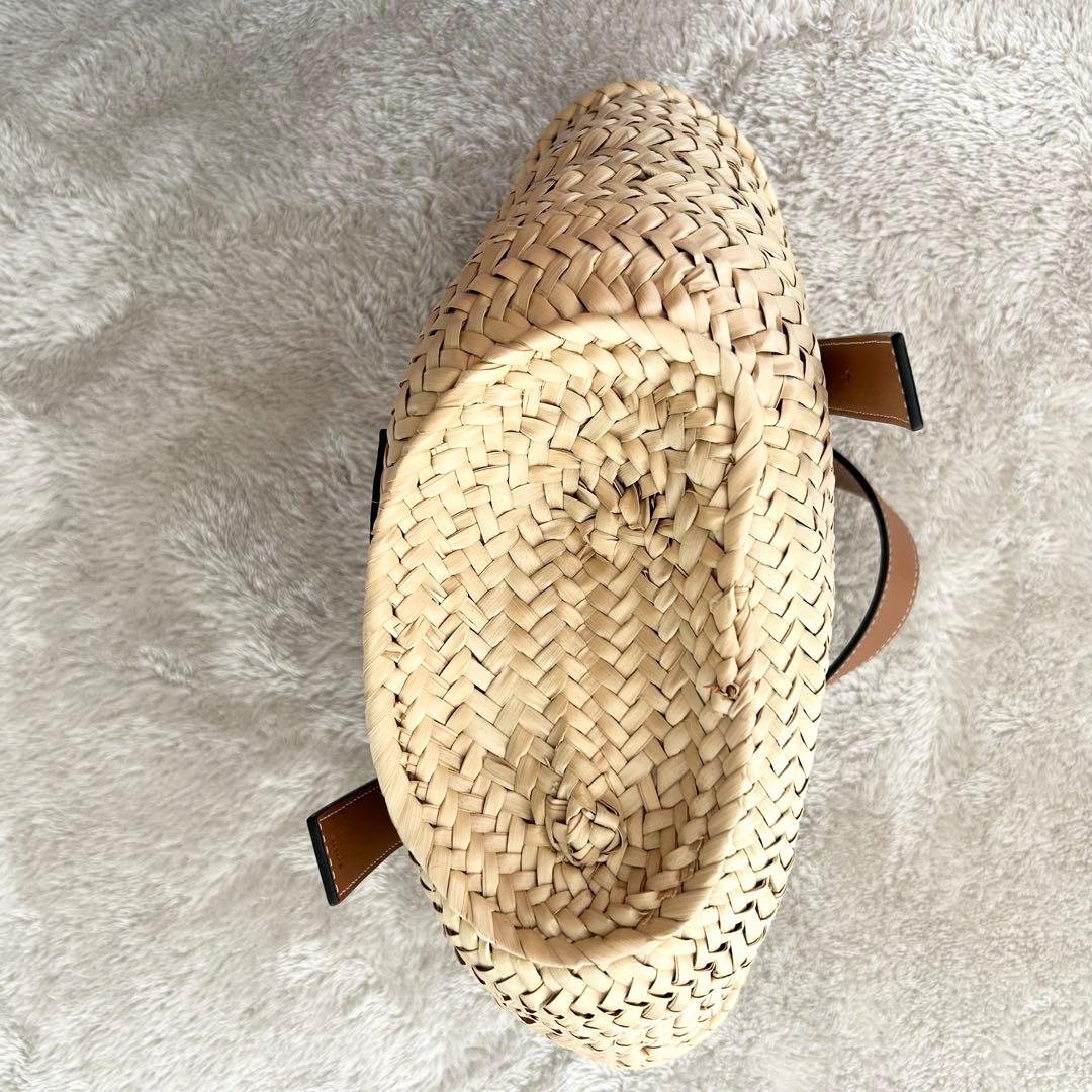 【美品】LOEWE ロエベ　バスケットバッグ　スモール　ナチュラル/タン